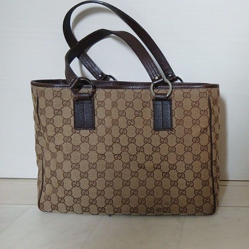 Gucci canvas leather - gg, tote