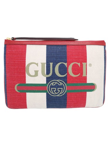 Gucci retro logo clutch bag - ,