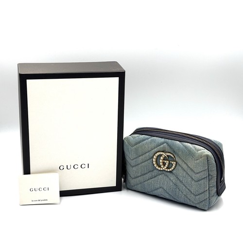 Gucci pouch marmont - gg, floral