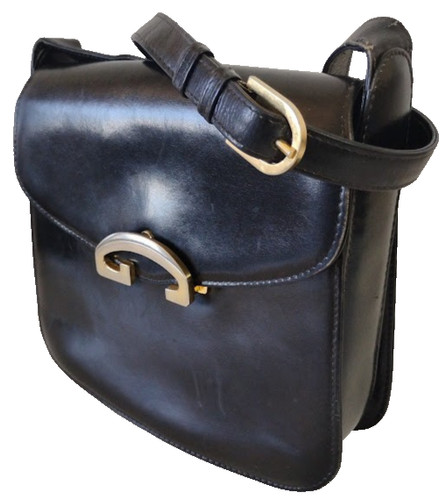 Vintage gucci black leather - black,