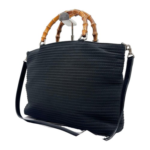 Gucci bamboo tote - bag, black