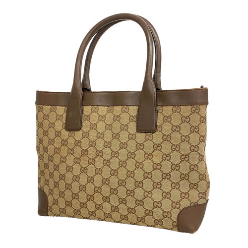 Gucci canvas brown tote bag - gucci,