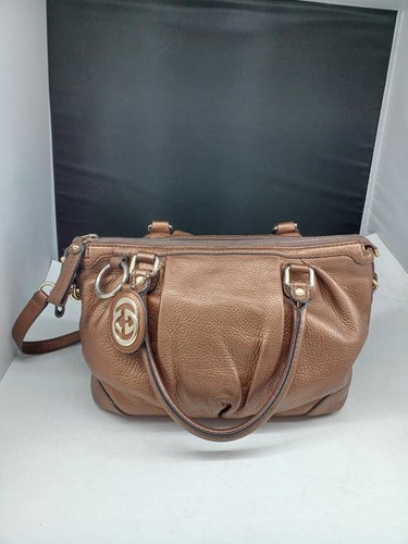Gucci handbag shoulder logo - handbag,