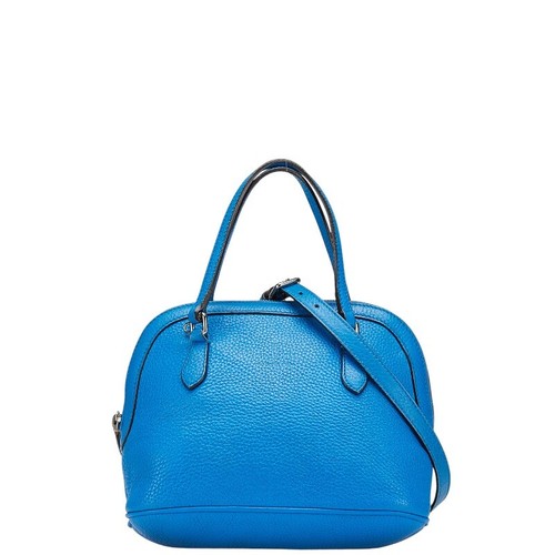 Gucci blue leather 2way top - 2way,