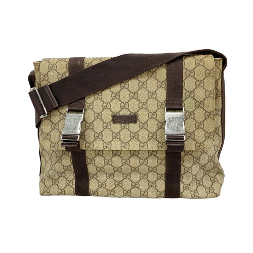 Gucci supreme brown pvc - gg,