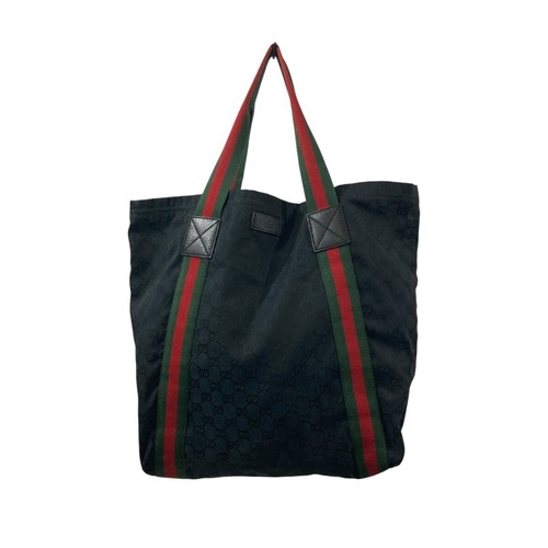 Gucci canvas tote bag black - canvas,