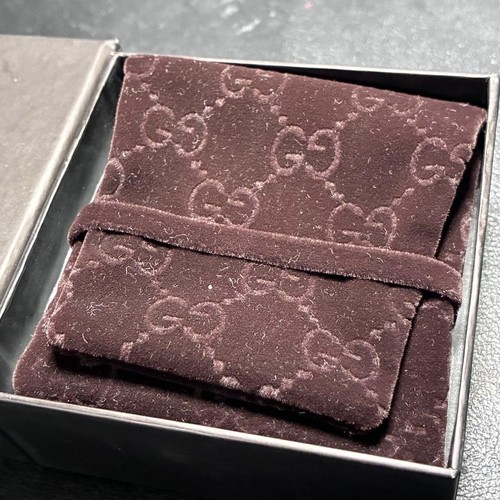 Gucci accessory pouch - gg, suede