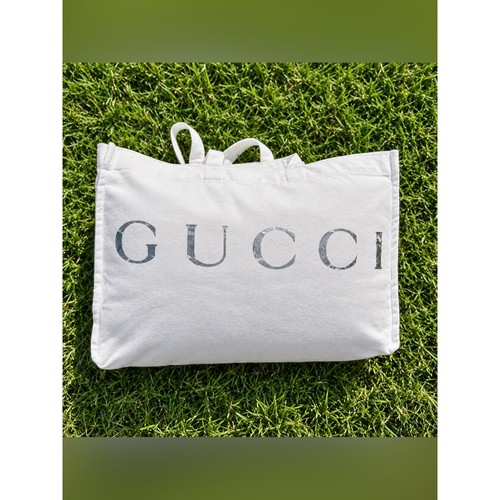 Gucci white canvas tote bag - canvas,