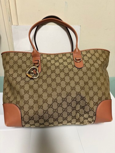 Gucci canvas tote bag with - gucci,
