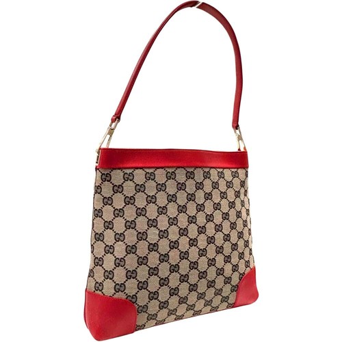 Gucci canvas brown red - gg,