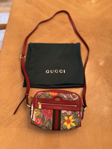 Gucci floral crossbody purse - gucci,