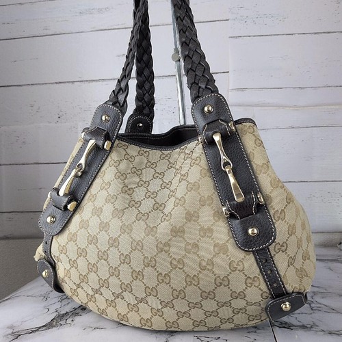 Gucci canvas horsebit - gg,