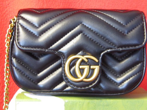 Vintage gucci black leather - vintage,
