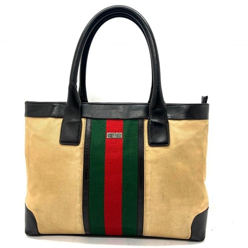 Gucci canvas leather - canvas,