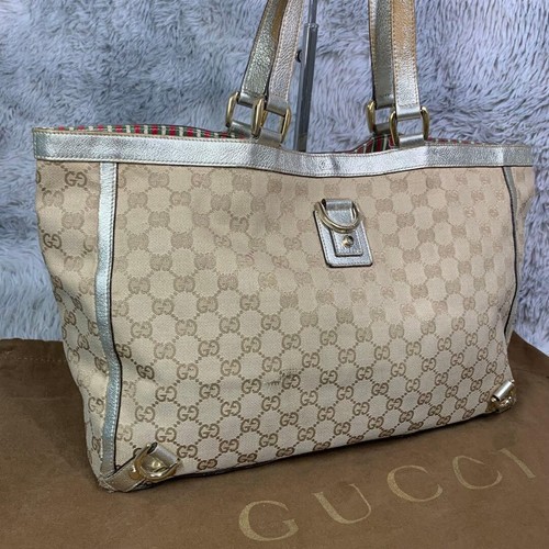Gucci abbey line canvas - abbey, gg