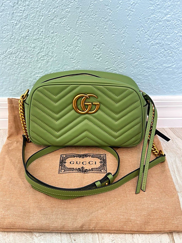 Gucci green chevron quilted - green,