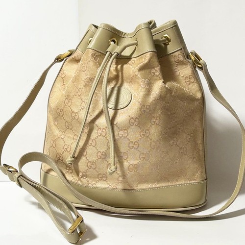 Used gucci canvas leather - gucci,