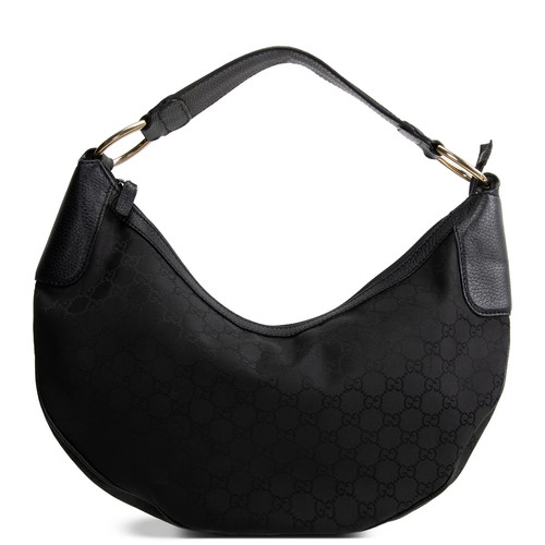 Gucci nylon half moon hobo - nylon,
