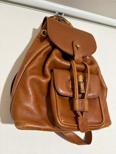 Gucci bamboo backpack - backpack, brown