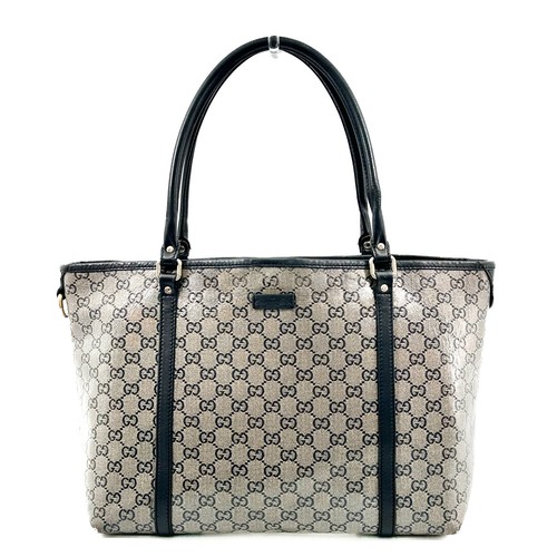 Gucci canvas leather tote - gucci,