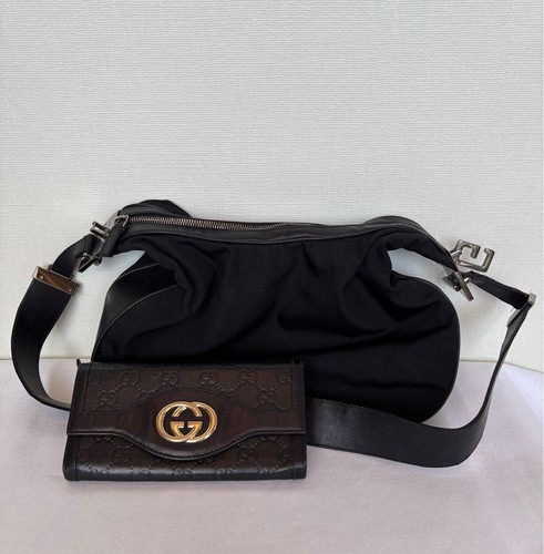 Gucci shoulder bag long wallet - gucci,