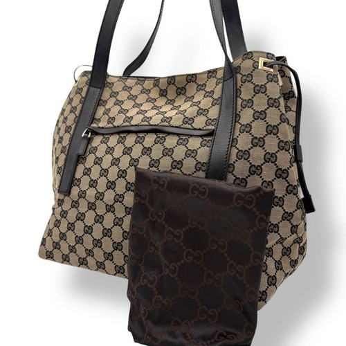 Gucci tote bag beige canvas - tote,