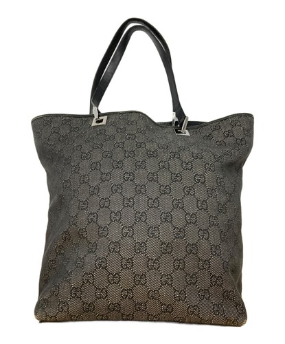 Gucci canvas tote bag black - gucci,
