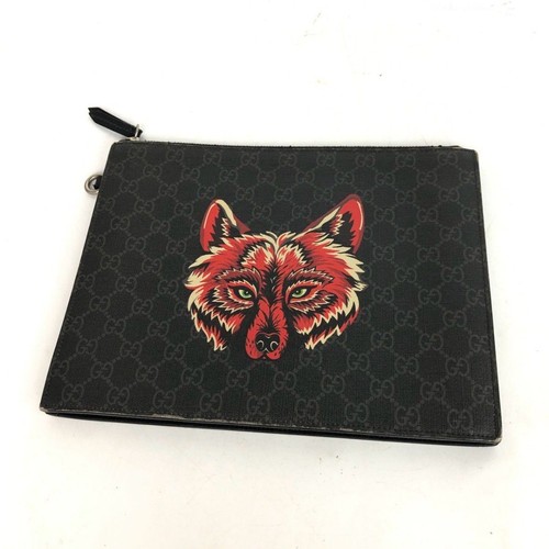 Gucci supreme wolf print - wolf,