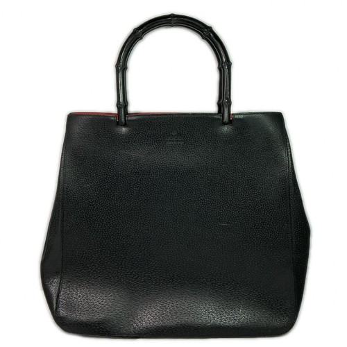 Gucci bamboo leather tote bag - gucci,