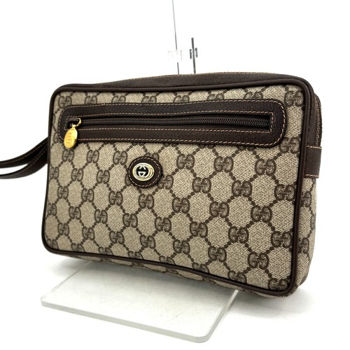 Gucci clutch bag - gg, pvc