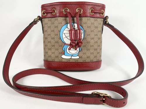 Gucci doraemon mini bucket - doraemon,