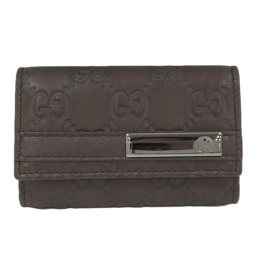 Gucci key case leather brown - gucci,